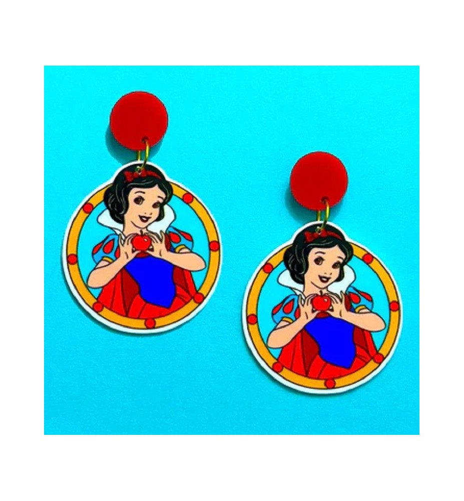 Boucles d'oreilles Blanche Neige