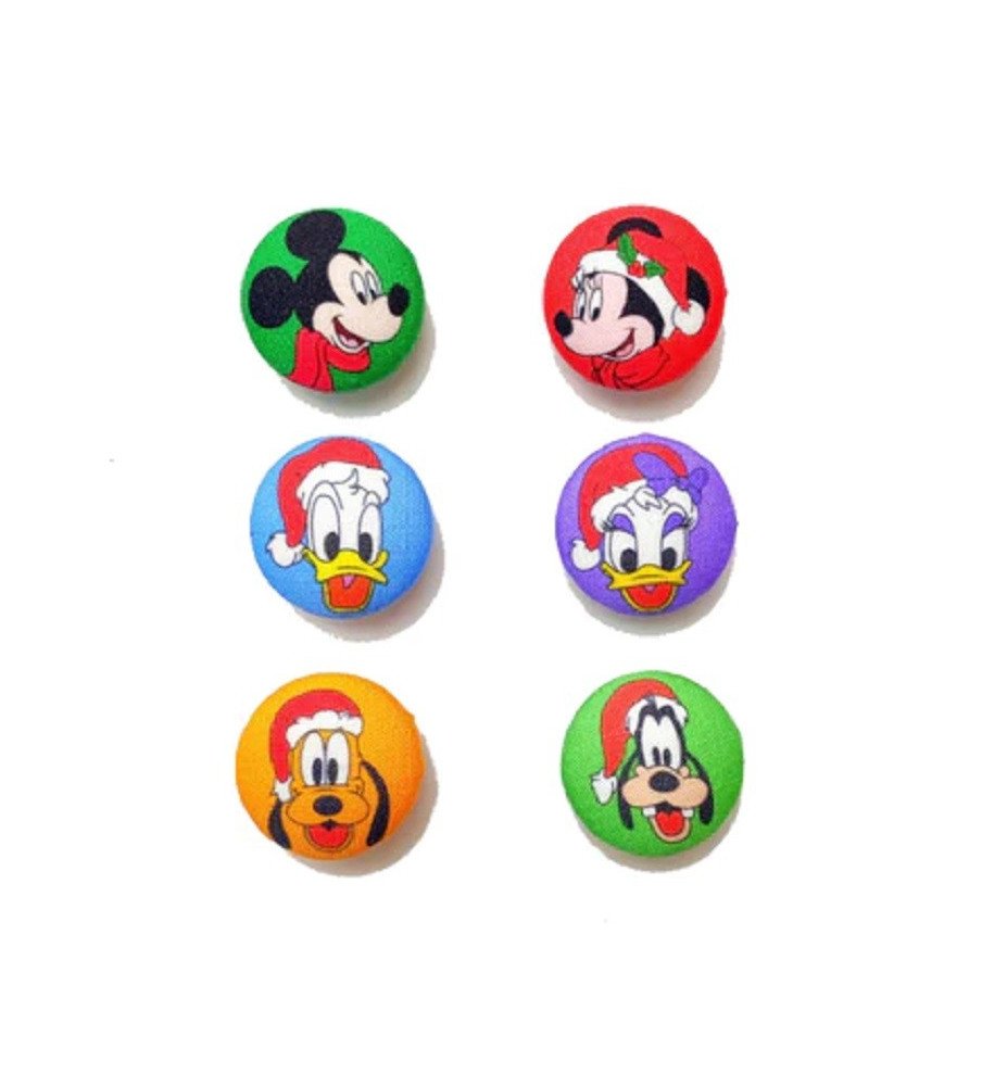 Set 6 boucles d'oreilles Mickey et ses amis Noël