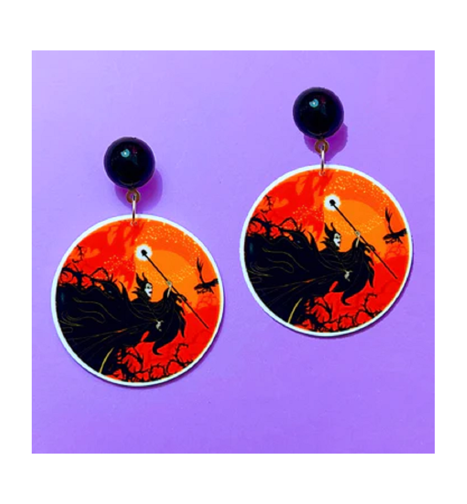 Boucles d'Oreilles Maléfique - La belle au bois dormant