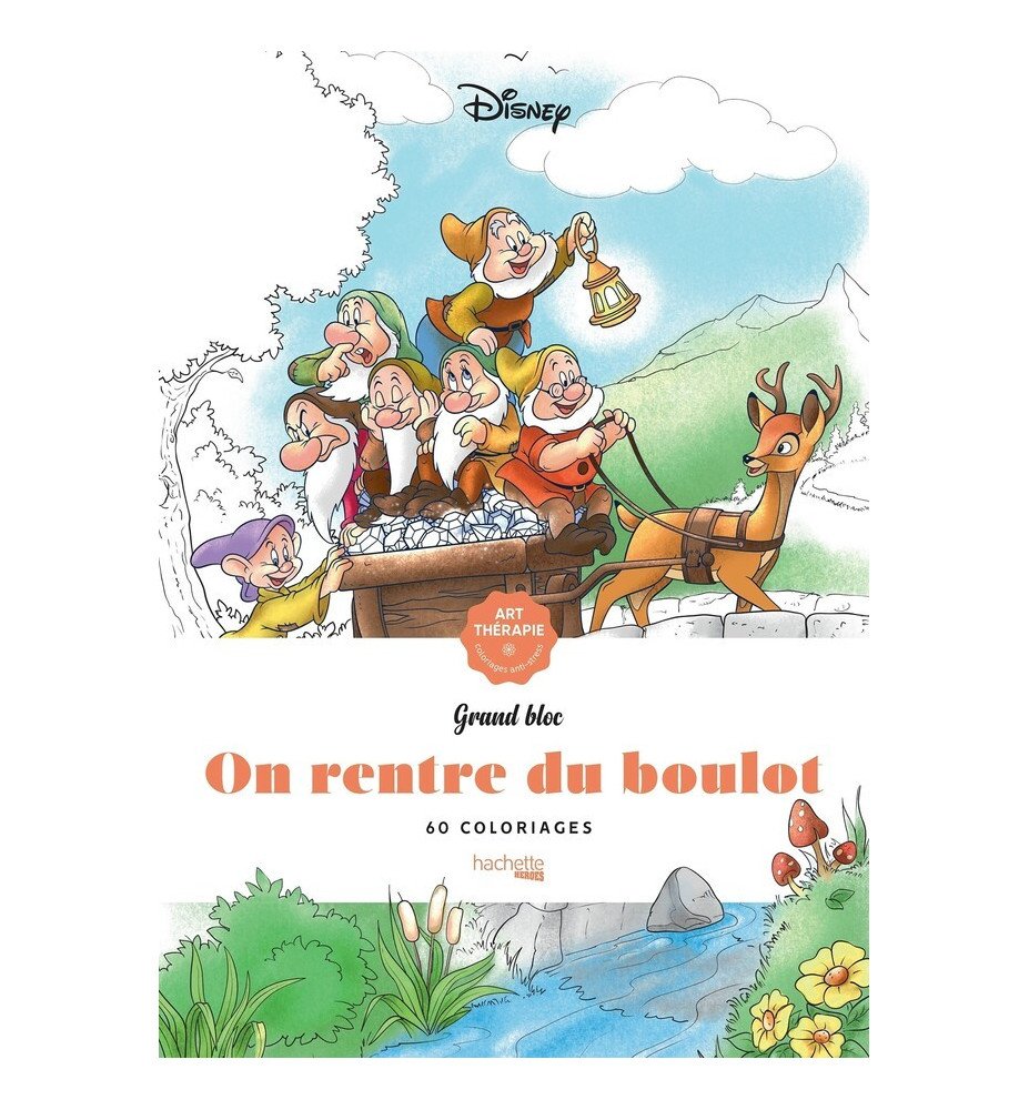 Livre coloriage Art Thérapie On rentre du boulot - Hachette