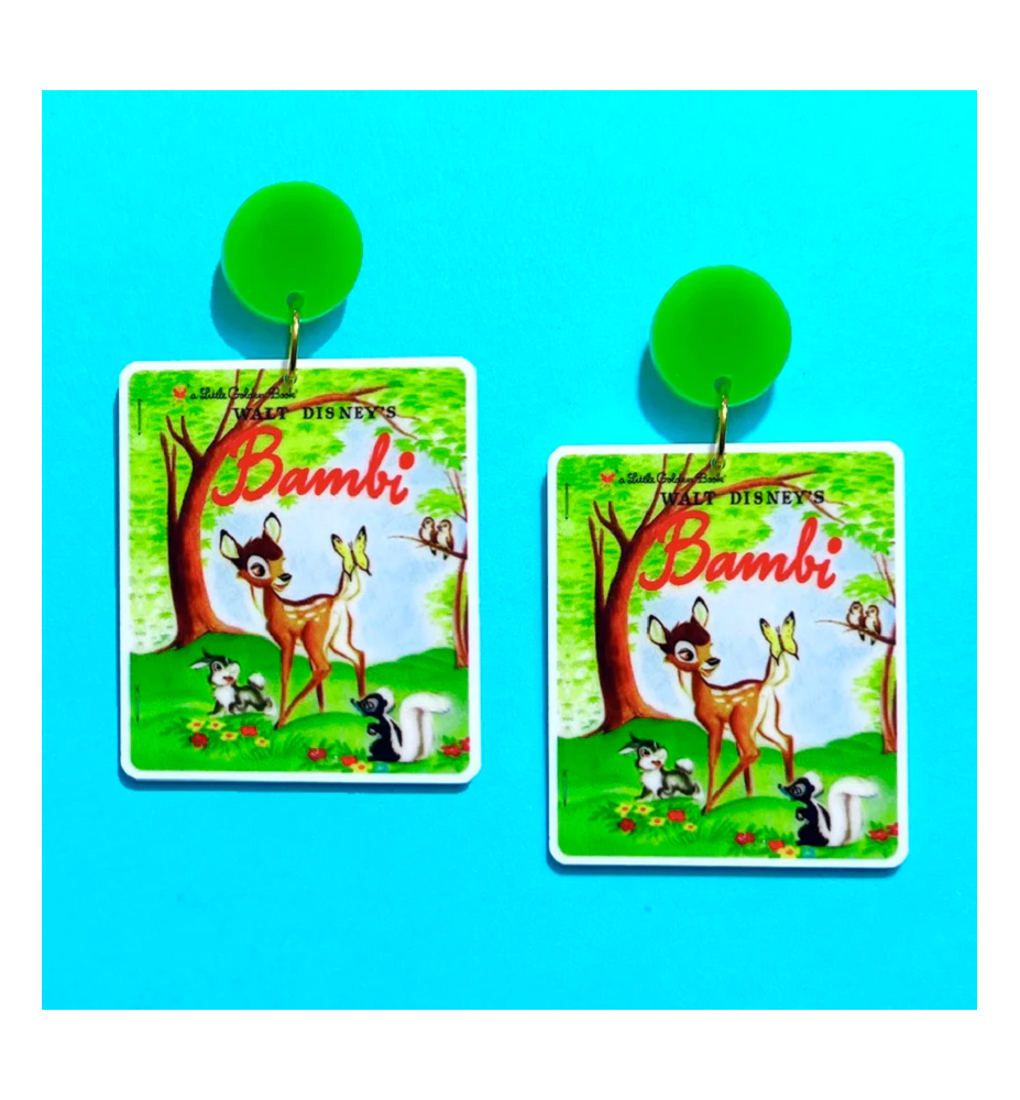 Boucles d'Oreilles Affiche Film Bambi