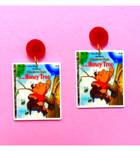Boucles d'Oreilles Affiche Film Winnie l'ourson