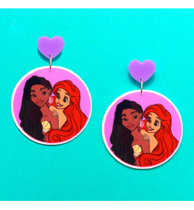 Boucles d'oreilles Ariel La petite sirène