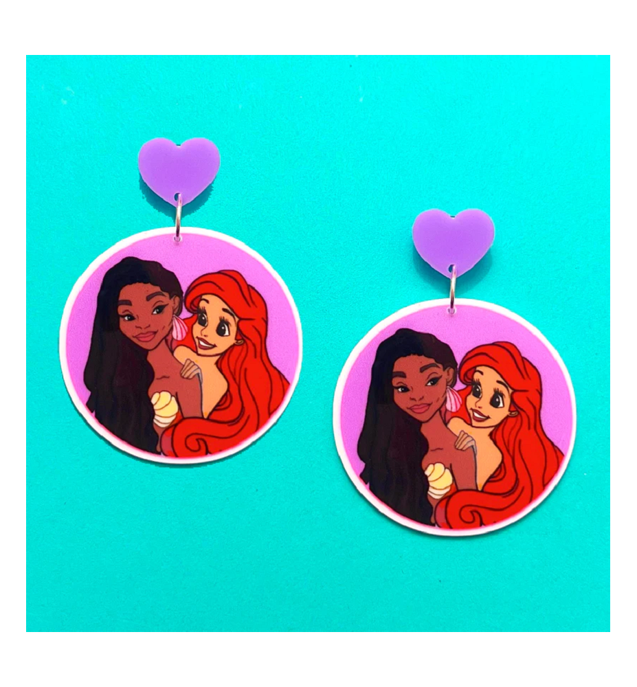 Boucles d'oreilles Ariel La petite sirène