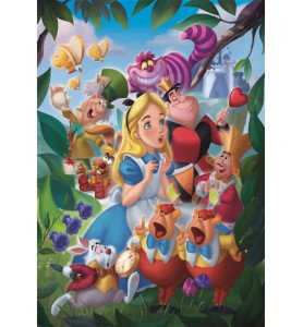 Puzzle 1000 pièces Alice aux pays des merveilles - Clementoni