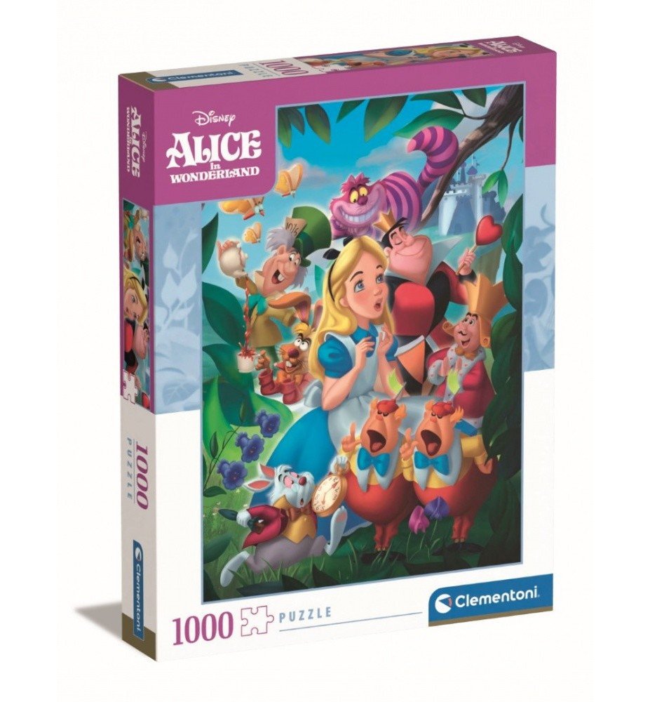 Puzzle 1000 pièces Alice aux pays des merveilles - Clementoni