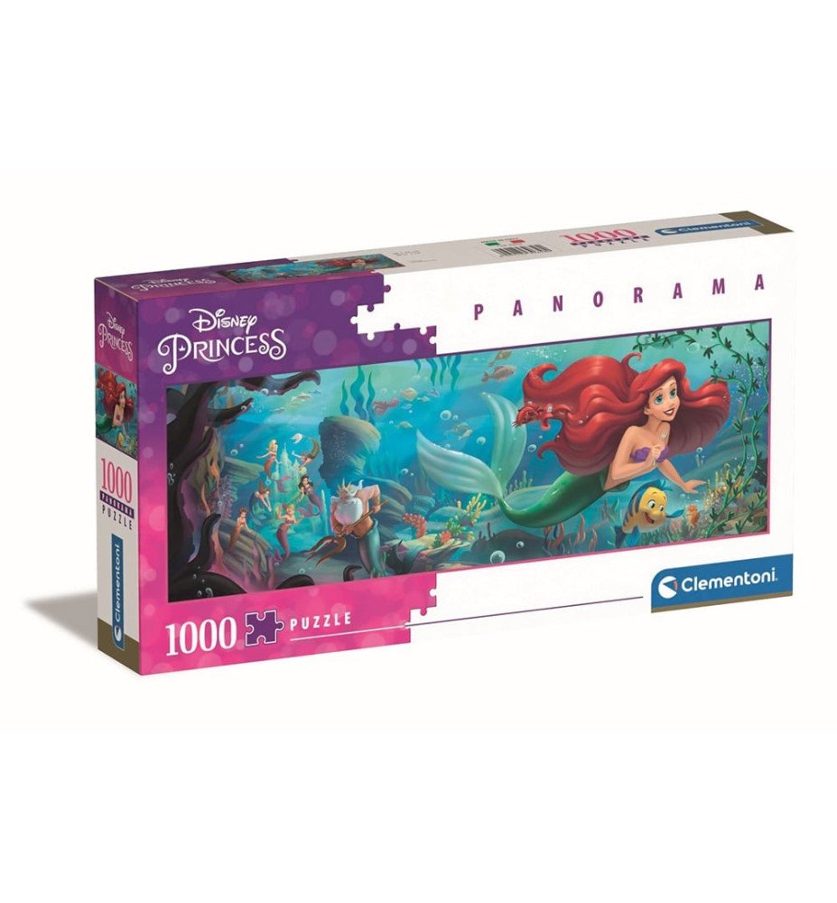 Puzzle panoramique 1000 pièces Ariel La petite sirène - Clementoni