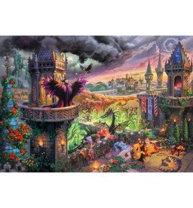 Puzzle 1000 pièces Maléfique La belle au bois dormant - Thomas Kinkade