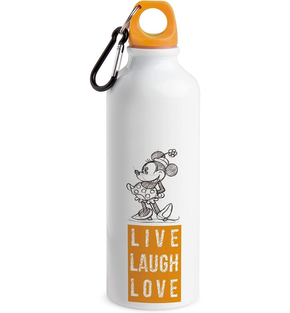 Bouteille aluminium Minnie live, love, laugh