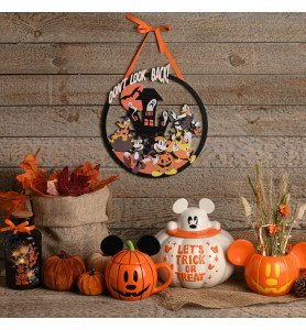 Plaque décorative Mickey and friends Halloween