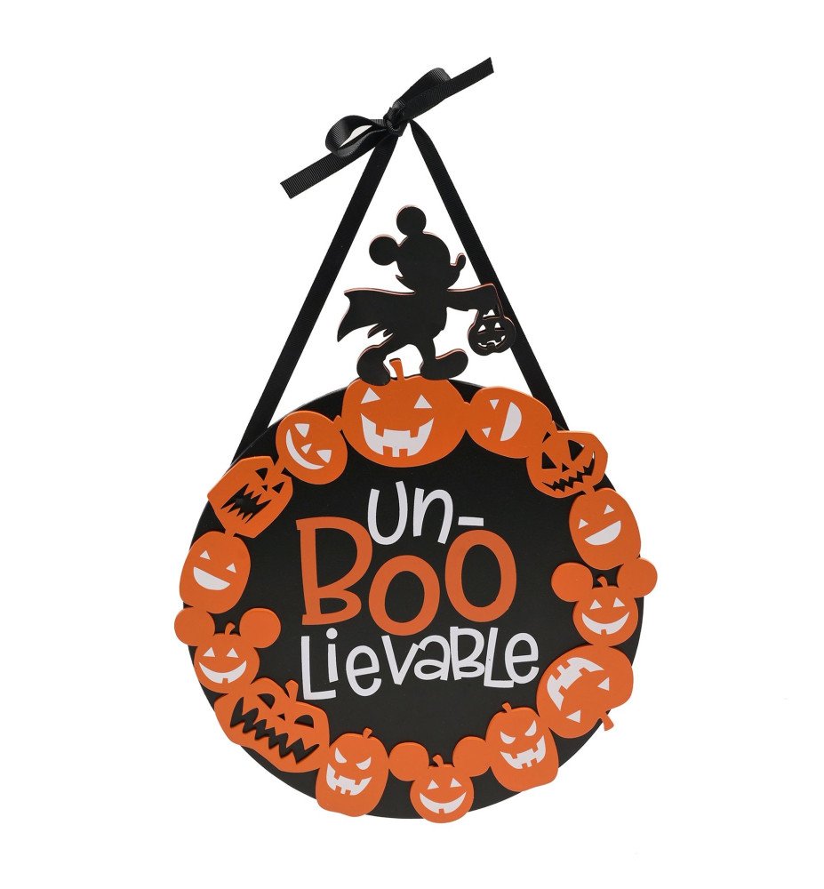 Plaque décorative Mickey and friends Boo Halloween