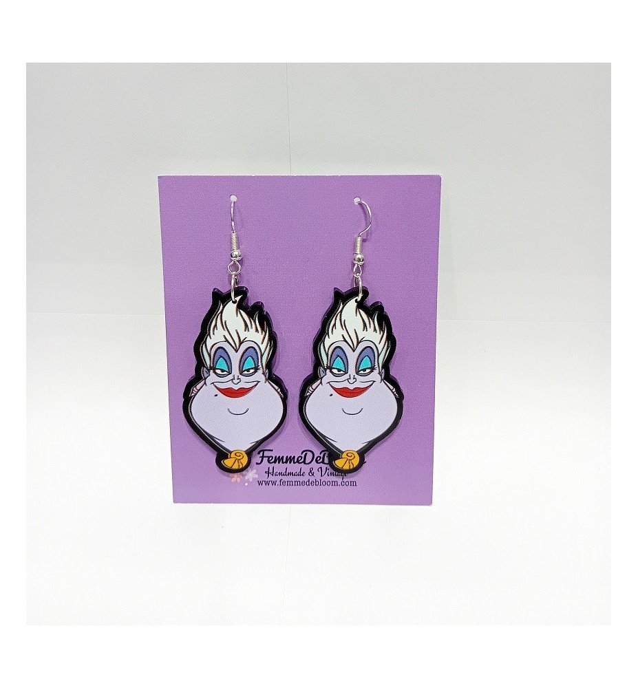 Boucles d'oreilles Ursula - La petite sirène