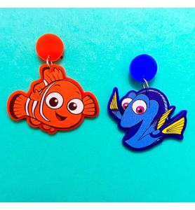 Boucles d'Oreilles Némo et Dory - Le Monde de Némo