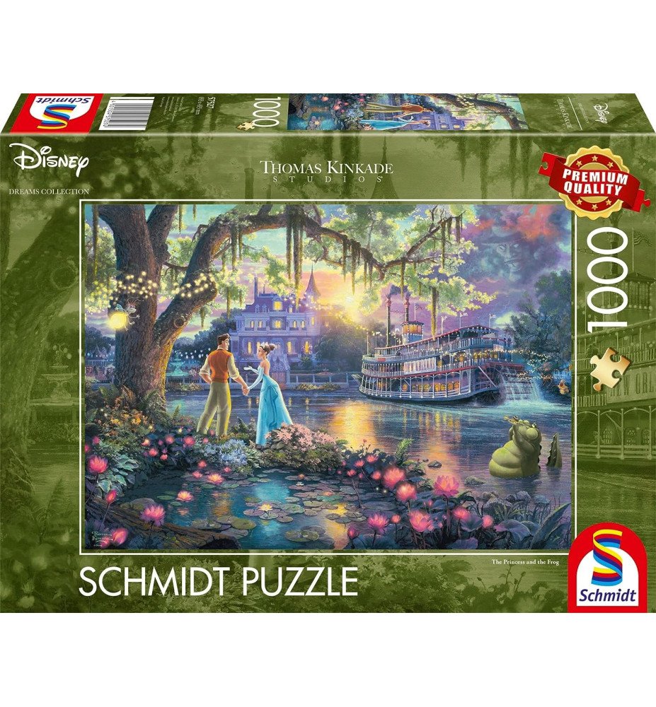 Puzzle 1000 pièces La Princesse et la grenouille - Thomas Kinkade