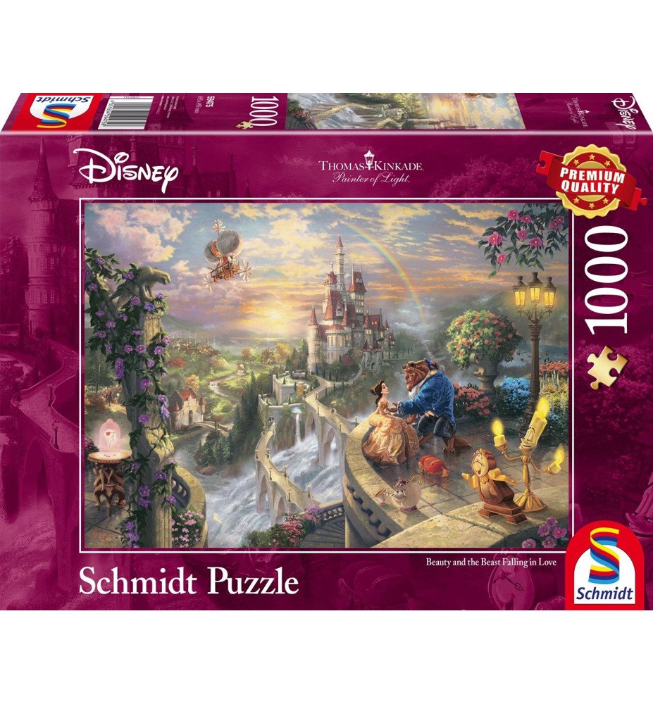 Puzzle 1000 pièces La Belle et la bête - Thomas Kinkade