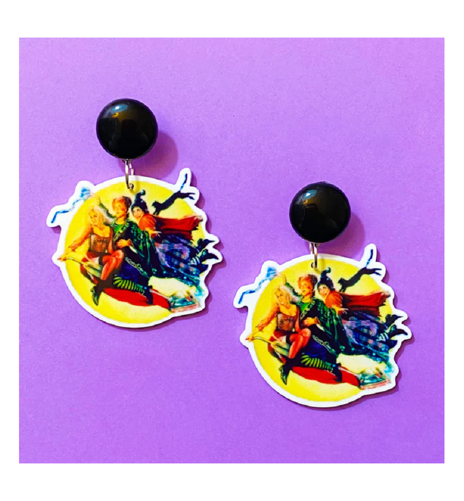 Boucles d'oreilles Fantaisie Sœurs Sanderson - Hocus Pocus