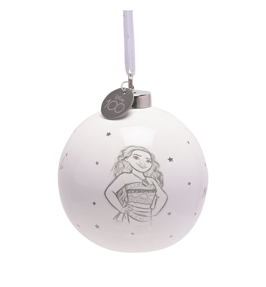 Boule de Noël Vaiana en céramique Disney 100