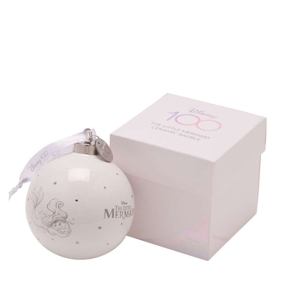 Boule de Noël Ariel en céramique Disney 100 - La petite sirène