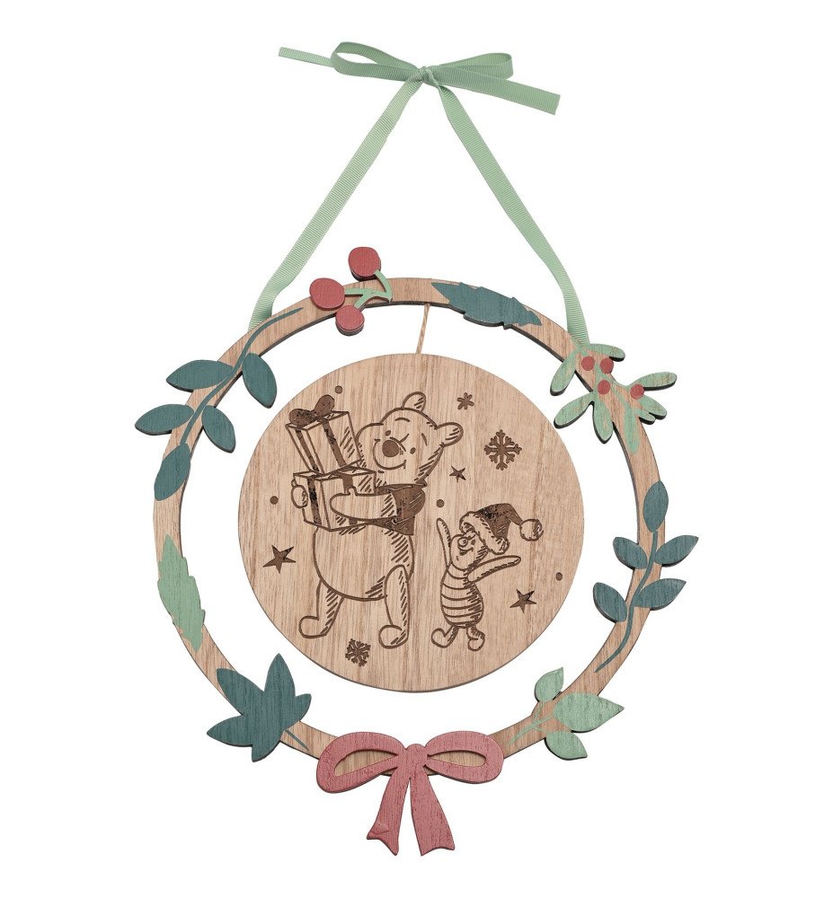 Plaque décorative Winnie l'ourson Noël