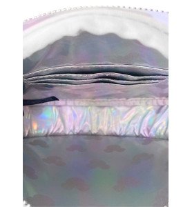 Sac à main exclu Minnie Sequin Holographique Argent - Loungefly