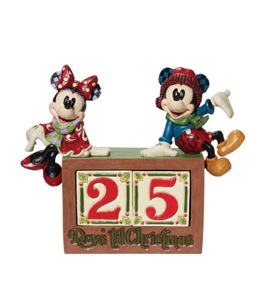 Figurine Mickey et Minnie Compte à rebours de Noël - Disney Traditions