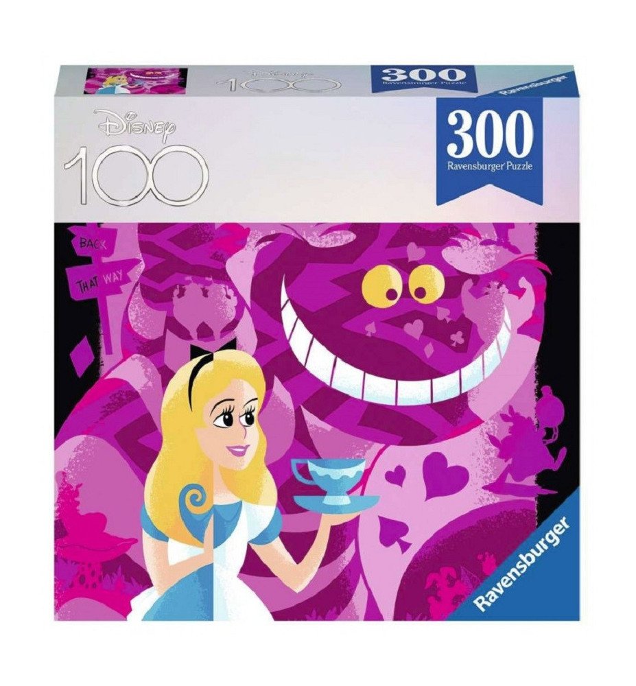 Puzzle Alice au pays des merveilles 300 pièces Disney 100 ans - Ravensburger