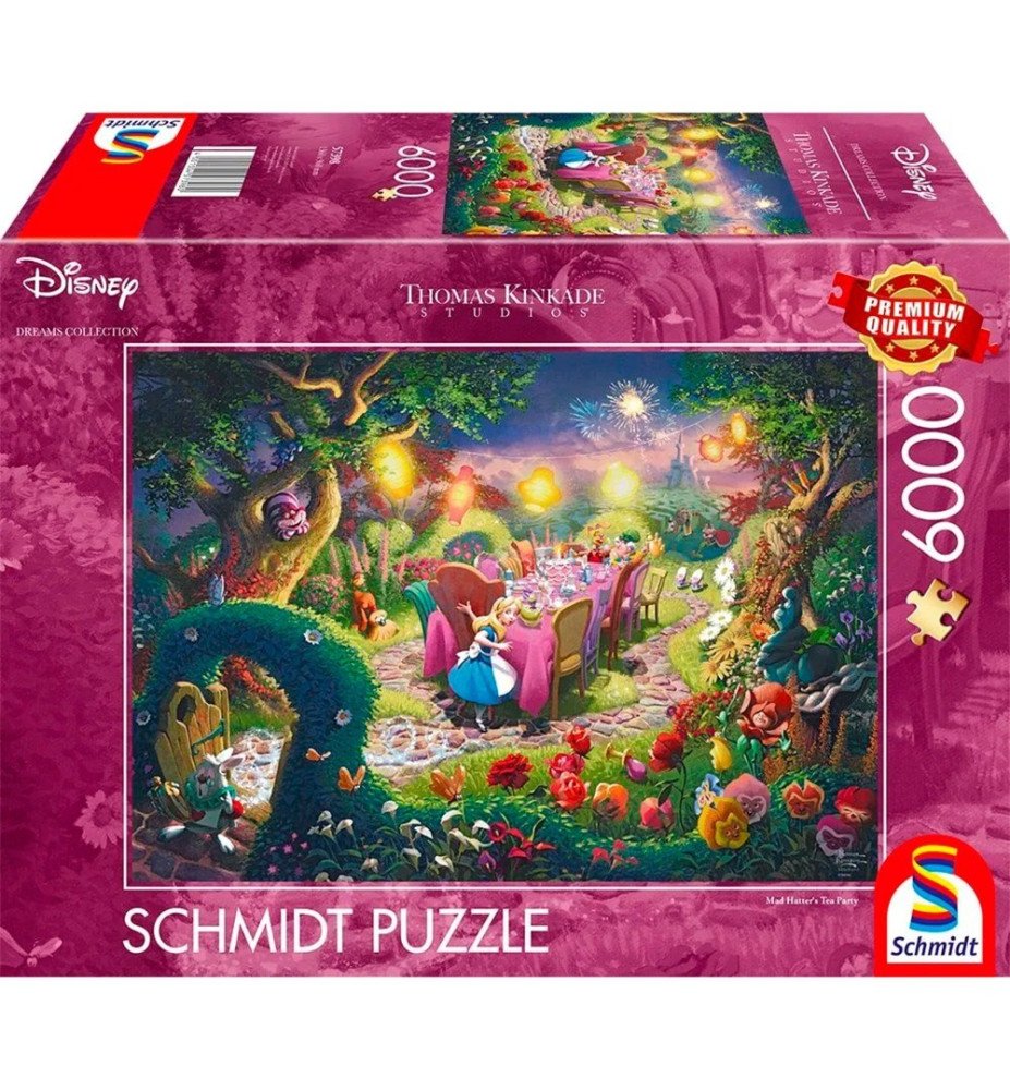 Puzzle 6000 pièces Alice aux pays des merveilles - Thomas Kinkade