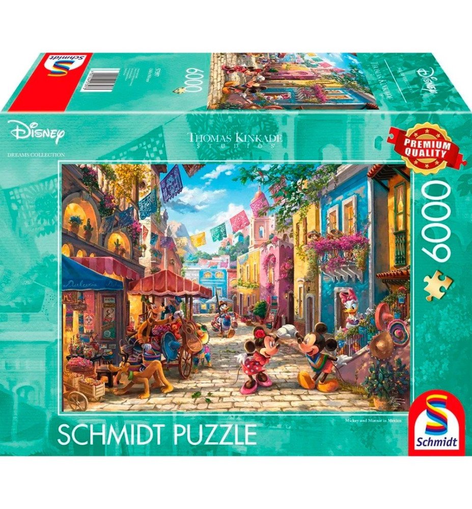 Puzzle 6000 pièces Mickey et Minnie à Mexico - Thomas Kinkade