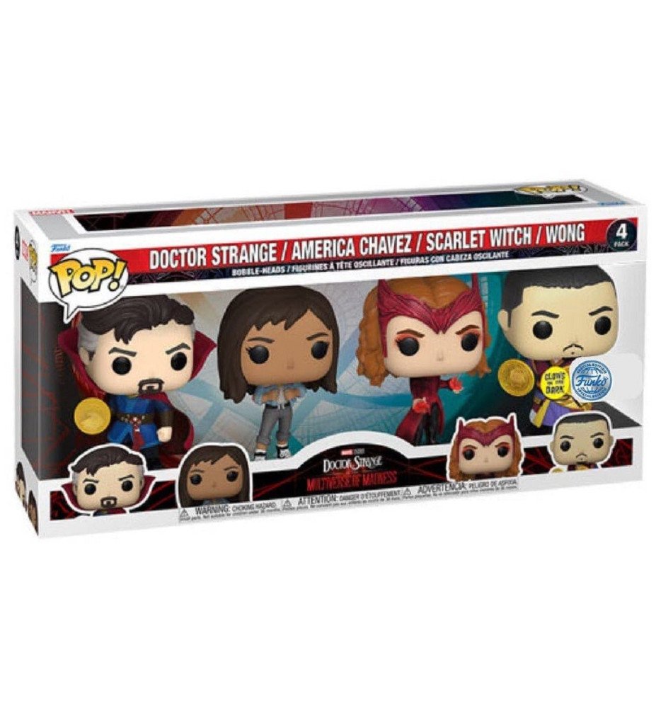 Pack 4 pop Docteur Strange Multiverse of Madness - Marvel