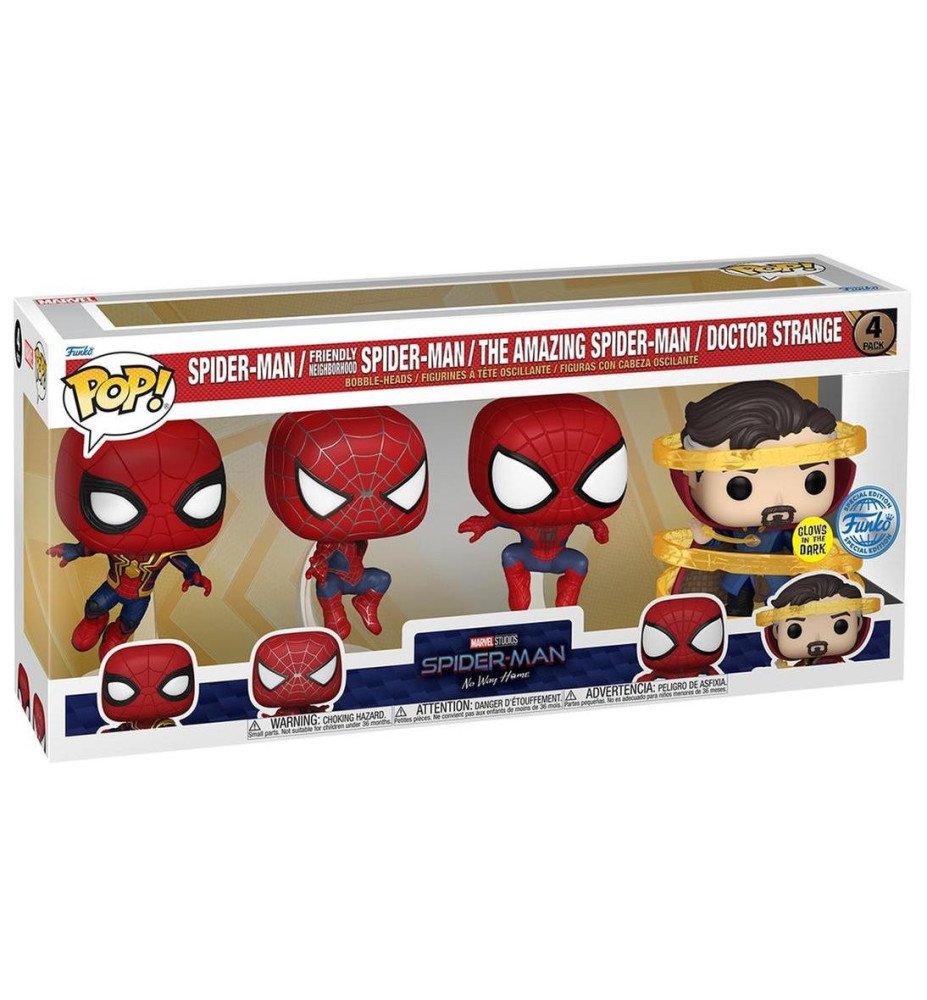 Pack 4 pop Spiderman no way home - Marvel
