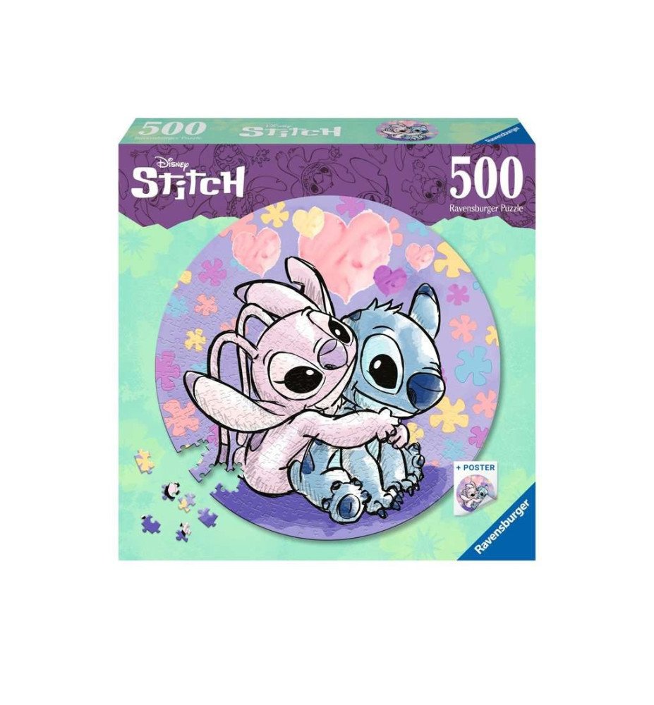 Puzzle 500 Pièces Stitch et Ange - Lilo et Stitch