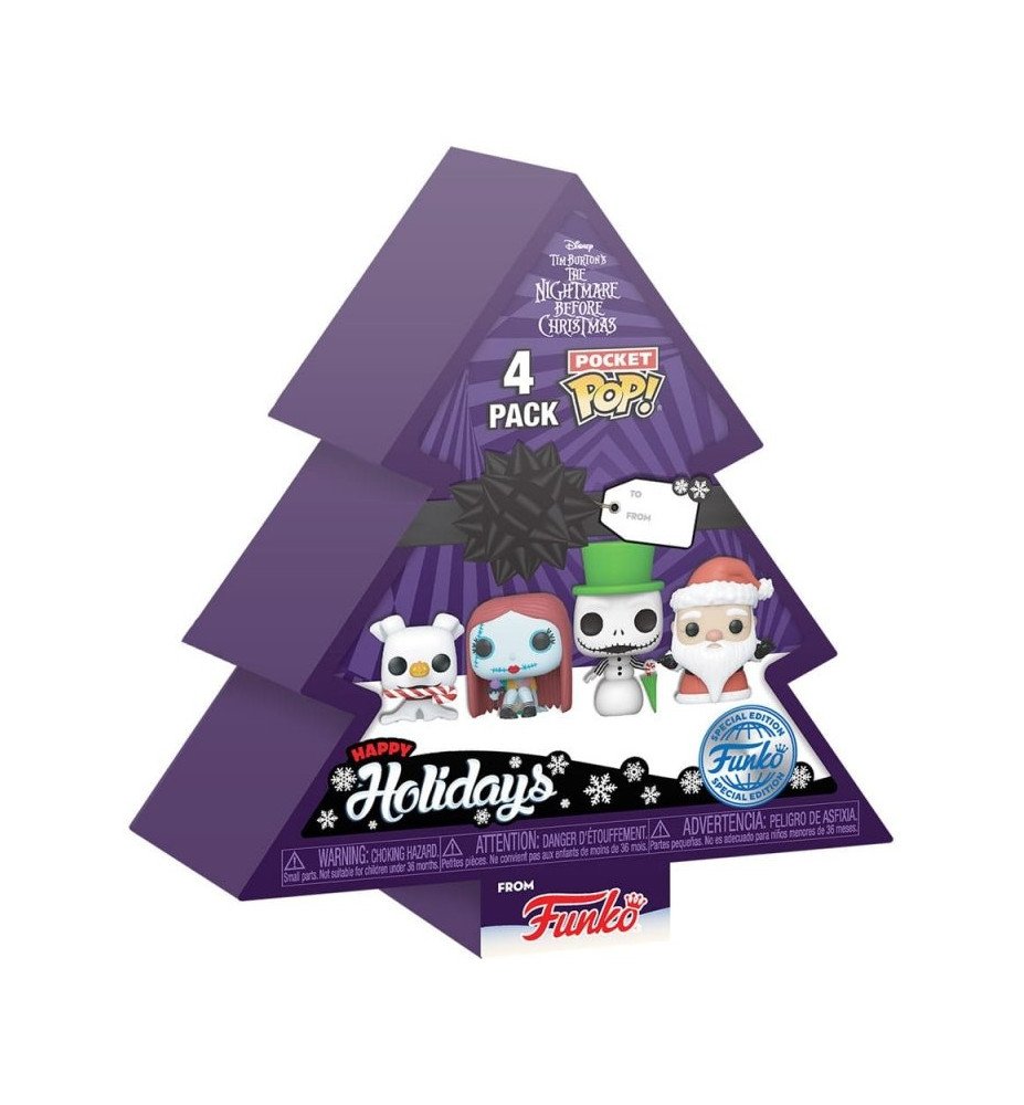 Pack de 4 figurines en vinyle L'étrange Noel de Mr Jack