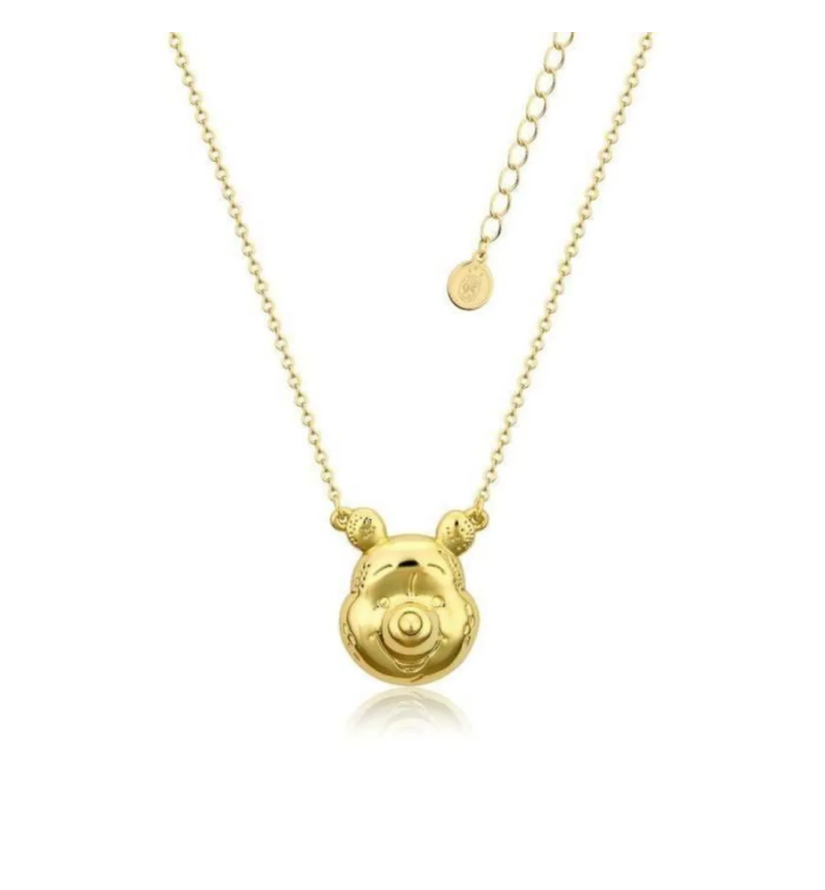 Collier Winnie l'ourson plaqué or jaune - Couture Kingdom