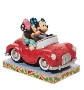 Figurine Mickey et Minnie Voiture - Disney Traditions