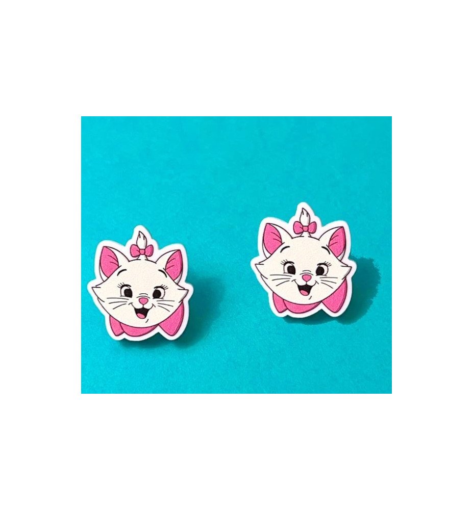 Boucles d'Oreilles Marie - Les Aristochats