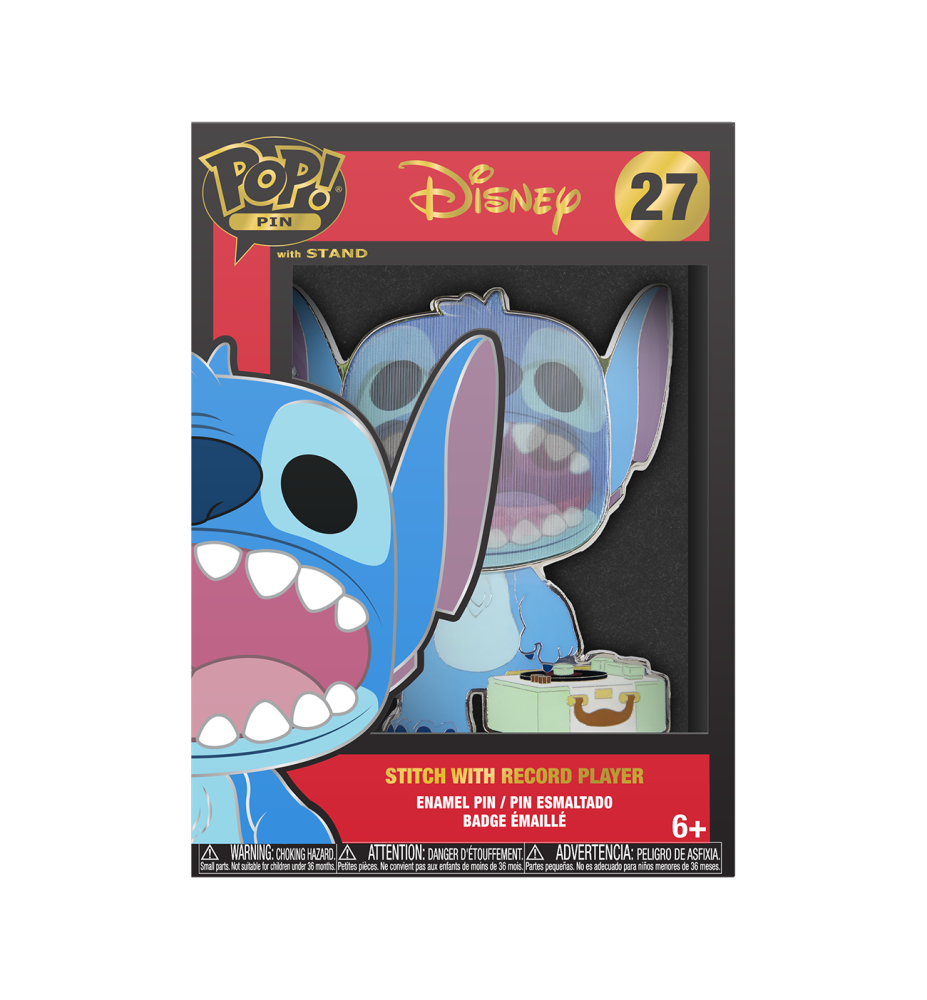 Big Pin's Stitch with record player - Lilo et stitch