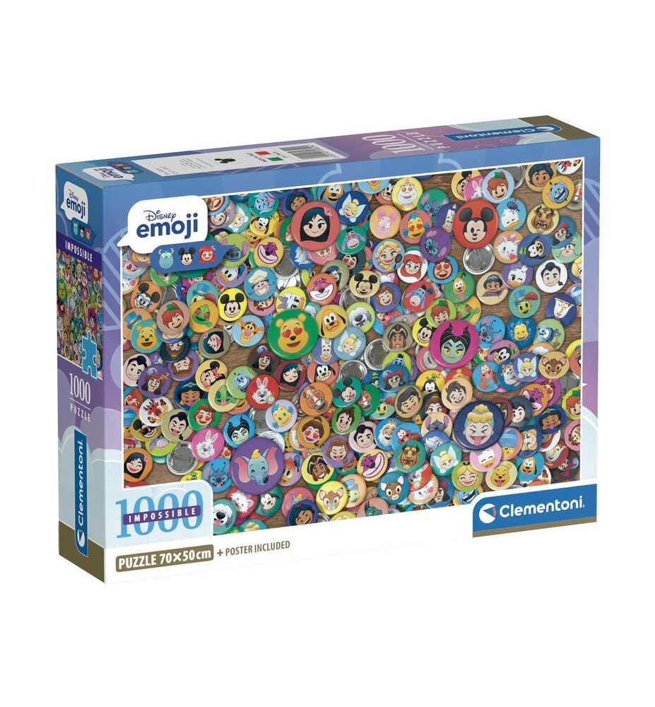 Puzzle 1000 pièces Emoji Disney  - Clementoni