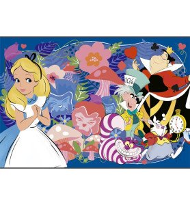 Puzzle enfant 104 pièces Alice aux pays des merveilles - Clementoni