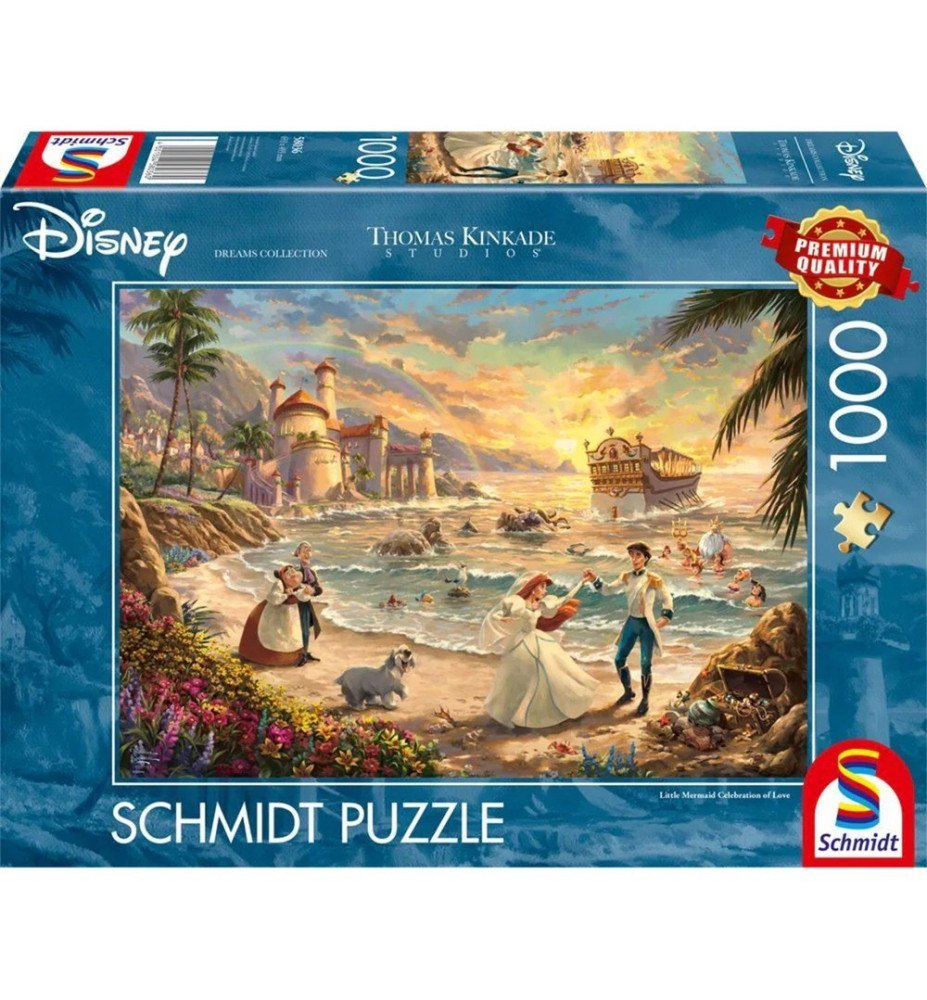 Puzzle 1000 pièces La petite sirène Célébration de l'amour - Thomas Kinkade