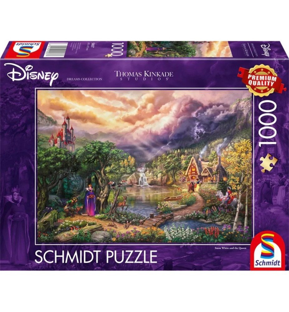 Puzzle 1000 pièces Blanche Neige et la reine - Thomas Kinkade