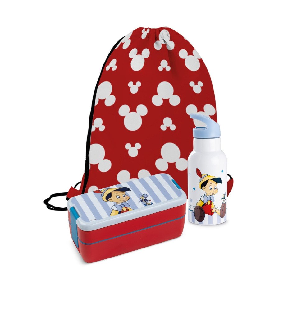 Set Lunchbox + bouteille Thermique - Pinocchio