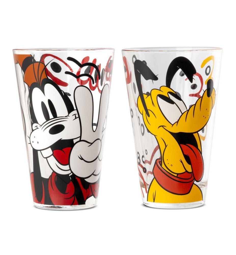 Set de 2 verres Dingo et Pluto - Forever & ever