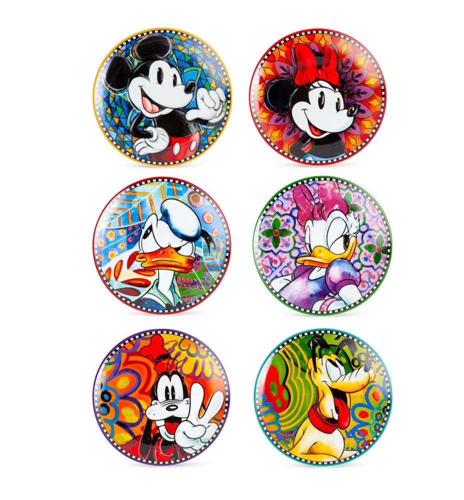 Set de 6 assiettes à dessert Mickey and Friends