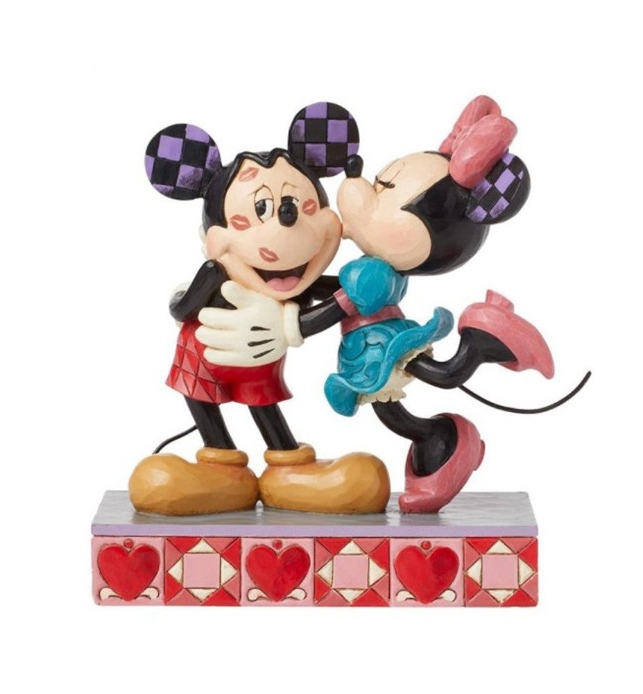 Figurine Mickey et Minnie câlins et bisous - Disney Traditions
