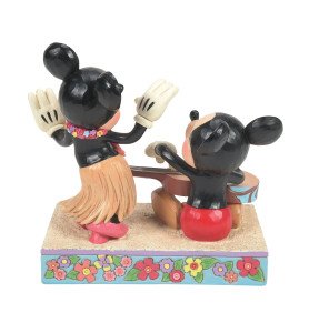 Figurine Mickey et Minnie Vacances à Hawaï - Disney Traditions