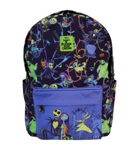 Sac à dos Nylon L'étrange Noël de Mr Jack Glow in the dark - Loungefly