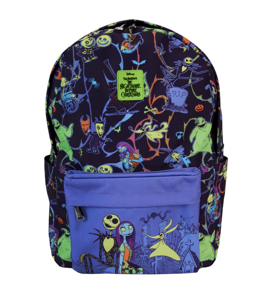 Sac à dos Nylon L'étrange Noël de Mr Jack Glow in the dark - Loungefly