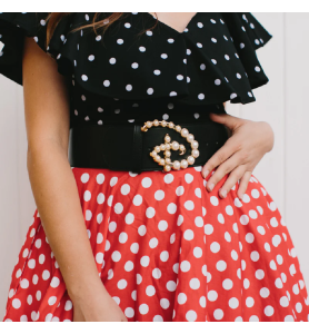 Ceinture Logo Disney Perle - Buckle down