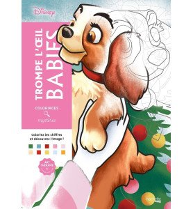 Livre de coloriages Trompe l'œil Babies - Hachette