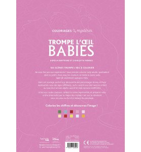Livre de coloriages Trompe l'œil Babies - Hachette
